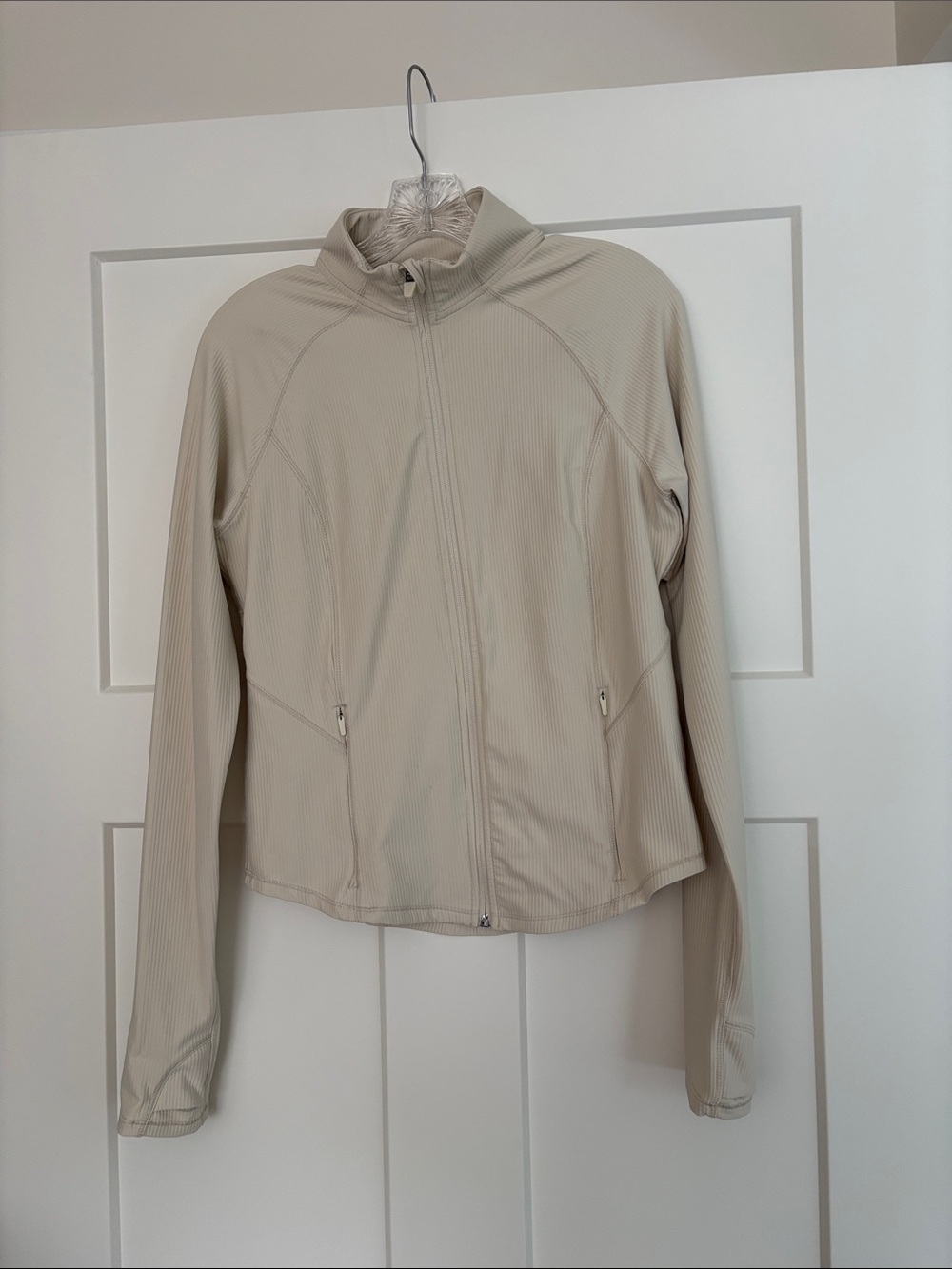 Old Navy Light Cream Full-Zip Bomber Jacket